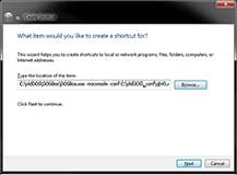 Shortcut Wizard - Fig. 8.1 Shortcut Wizard - Fig. 8.1